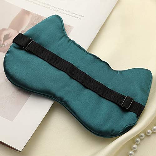 PERFECTSIGHT Sleep Eye Masks Silk Sleep Eye Cover Lightweight Adjustable Eyeshade Mask Satin Night Eyeshade Cover for Women Men Sleep Travel Nap (Cat-Green)