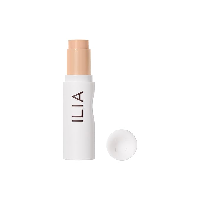 ILIA - Skin Rewind Complexion Stick - Foundation + Concealer + Skincare | Non-Toxic, Vegan, Cruelty-Free, Clean Makeup (10C - Ash, 0.35 oz | 10 g)