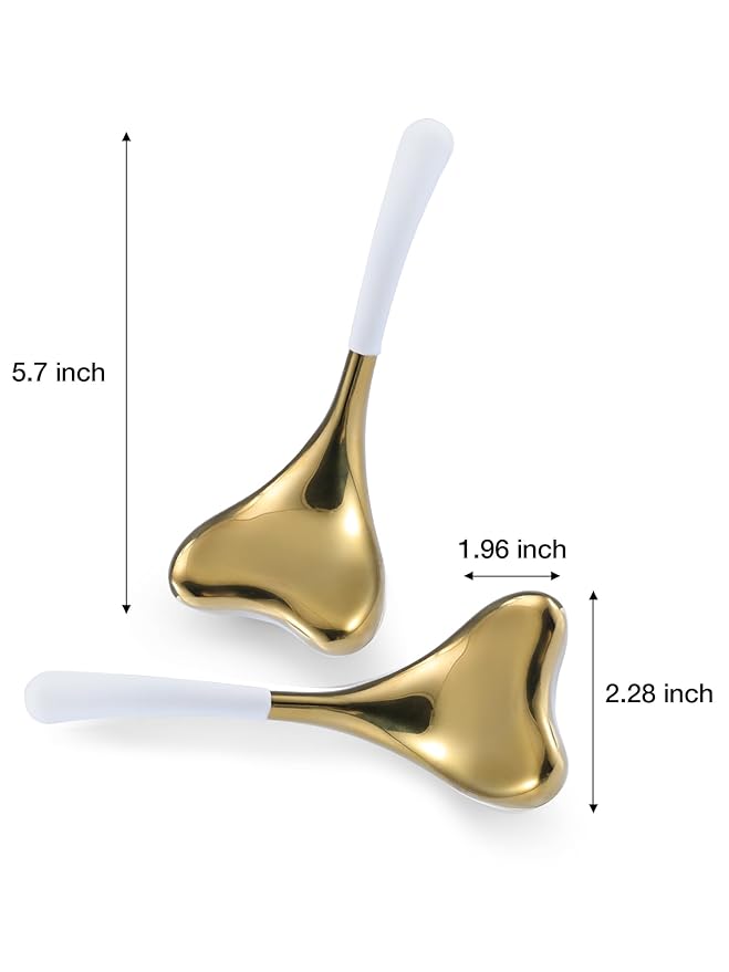 2-in-1 Gua Sha Cryo Sticks, Facial Skin Care Tools for Women Facial Massager, Unbreakable Stainless Steel Esthetician Supplies, Cooling Ice Globes Roller with Carry Case