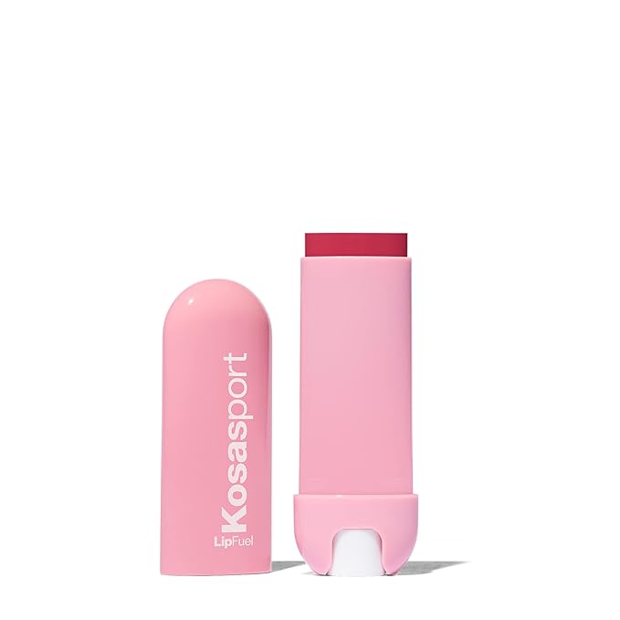 Kosas Lipfuel Hyaluronic Active Sport Lip Balm - Hydrates, Energizes and Protects - Natural Lip Treatment and Care (Rush)