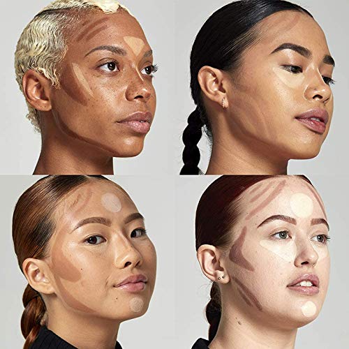 2023 Upgrade Contour Stick, 2 Colors Double-end Contour Highlighter Stick Contour Stick Face Highlighter Contour Makeup Contouring Sticks Cream Concealer (Lotus, Light Brown)