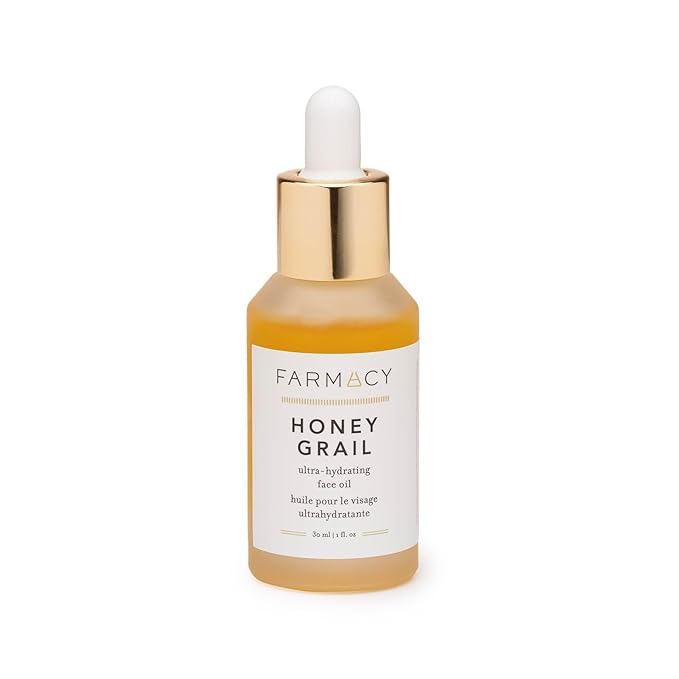 Farmacy Hydrating Face Oil - Honey Grail Nourishing Oil for Skin & Hair - Infused with Sea Buckthorn Oil, Rosehip Oil & Buckwheat Honey to Moisturize & Maintain a Healthy Skin Barrier (30ml)