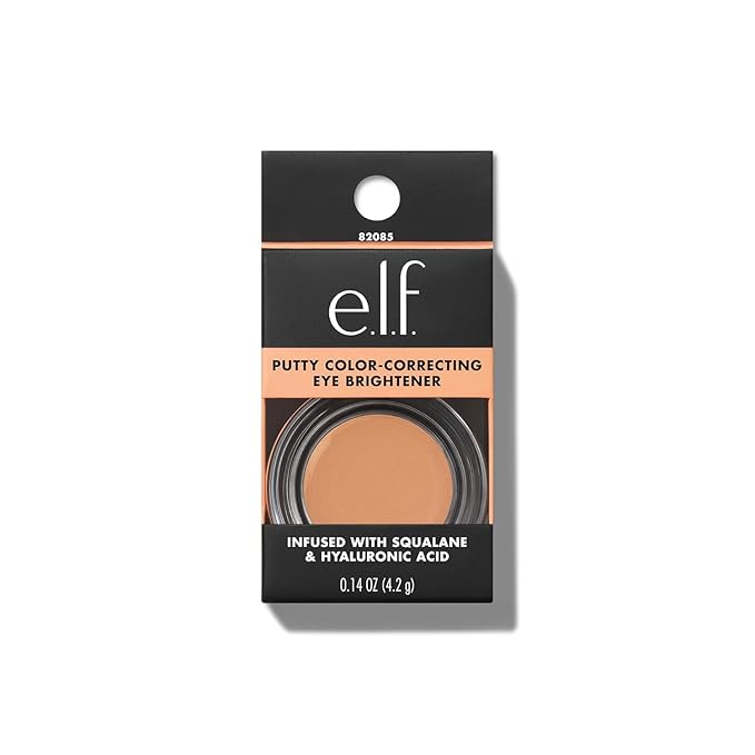 e.l.f. Putty Color-Correcting Eye Brightener, Under-eye Brightener & Primer Reduces Appearance Of Dark Circles, Vegan & Cruelty-Free, Light/Medium