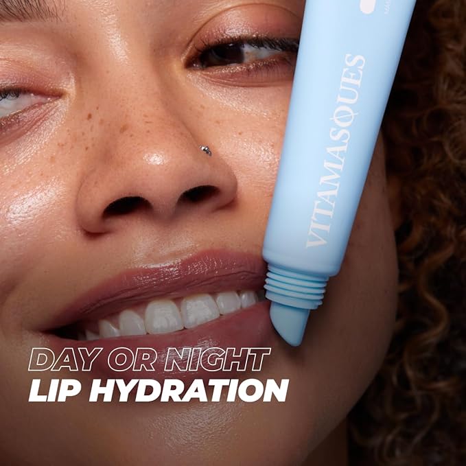 Vitamasques Overnight Lip Mask - Hydrating Coconut Flavor Lip Balm Moisturizer with Vitamins & Natural Oil Hydrates, Nourishes & Plumps Lips Area - Korean Skin Care Lip Care Products (Pack of 3)