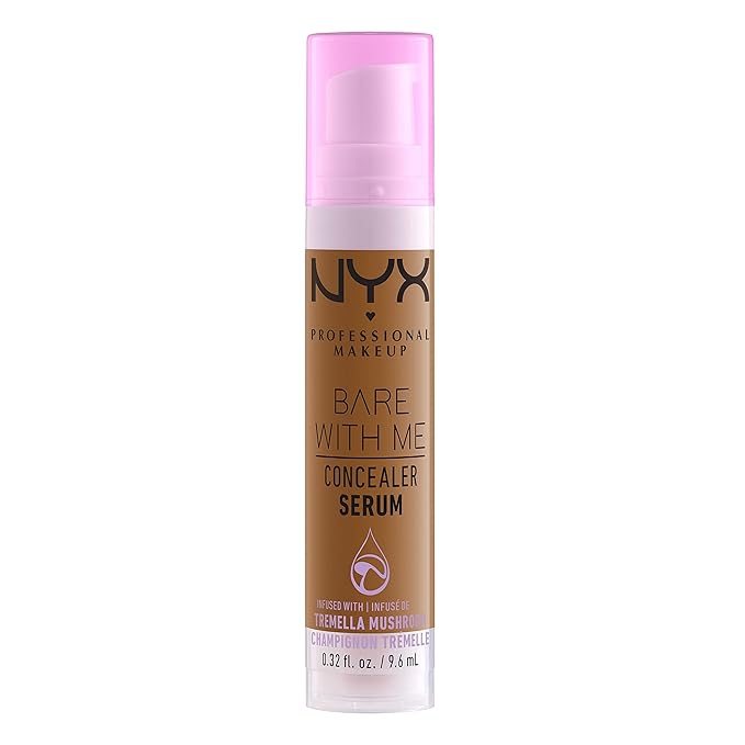 NYX PROFESSIONAL MAKEUP Bare With Me Concealer Serum, Up To 24Hr Hydration - Camel