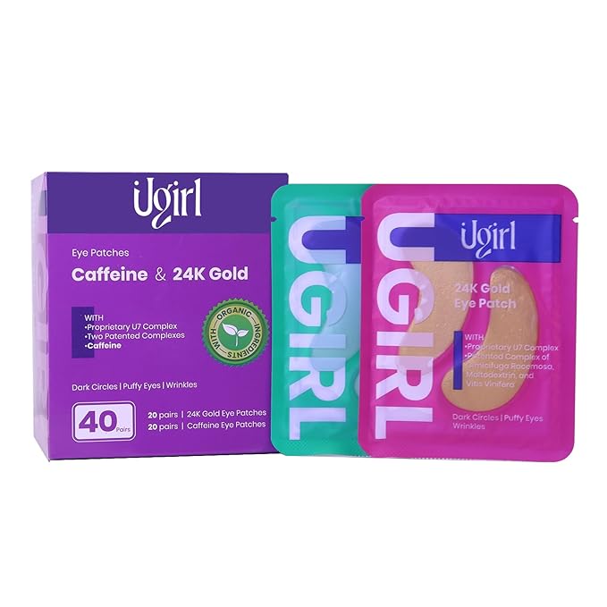 Eye Masks for Puffy Eyes - Puffy Eyes & Dark Circles Treatments - Reduce Under Eye Bags and Smooth Wrinkles - Under Eye Patches for Dark Circles - Under Eye Patches