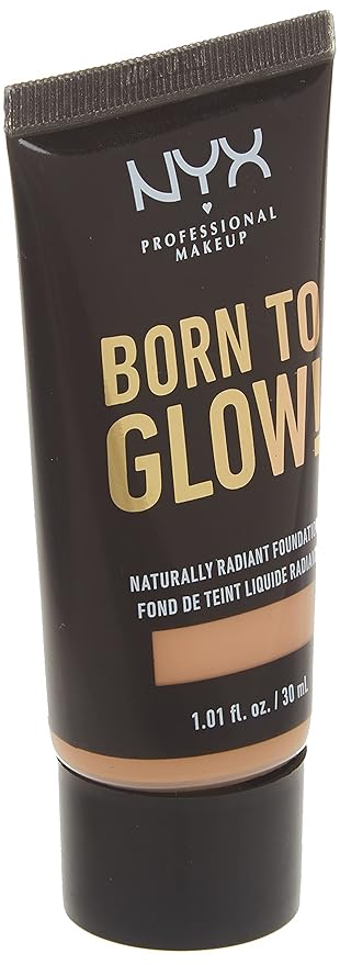 NYX PROFESSIONAL MAKEUP Born To Glow Naturally Radiant Foundation, Medium Coverage - Natural