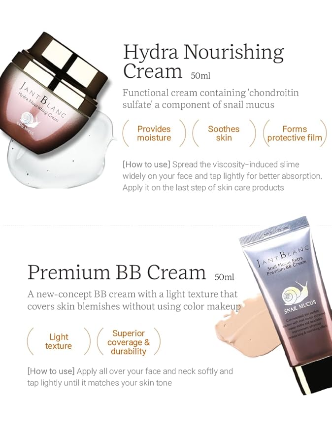 Jantblanc Snail -Mucus Skin Care Set (Skin Care 4 Set)