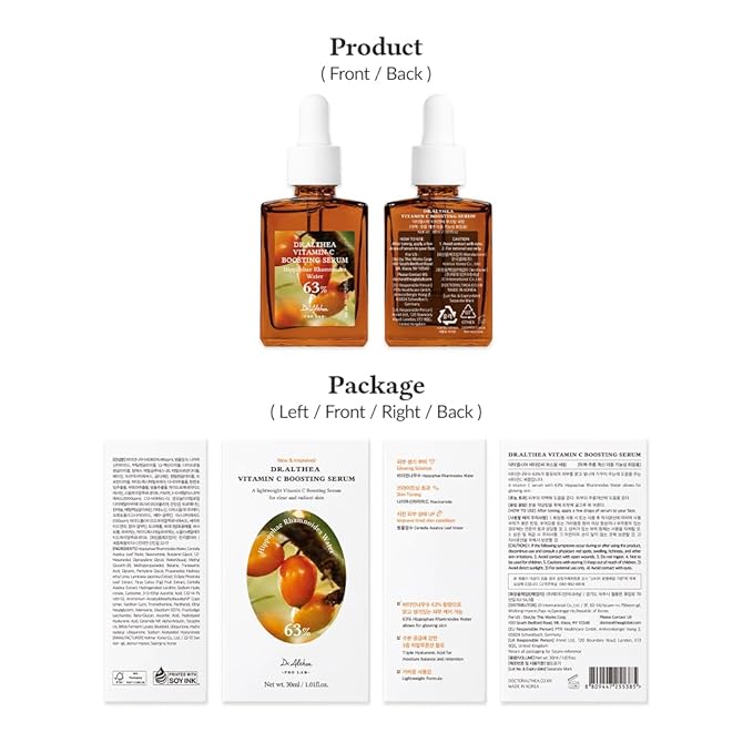 Dr.Althea Vitamin C Boosting Serum | Daily Facial Serum with TRANEXAMIC ACID for All Skin Types | Helps Remove Dark Spots & Uneven Skin Tone | Korean Vegan Skin Care (Vitamin C Boosting RENEWED)