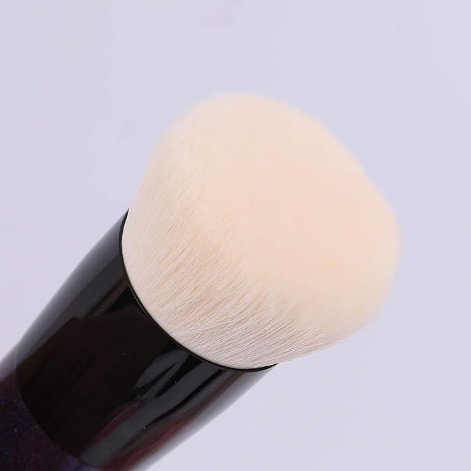 ENERGY Foundation Makeup Brush With Brush Clean Flat Top Kabuki for Face - Perfect For Blending Liquid, Cream or Flawless Powder Cosmetics - Buffing, Stippling, Concealer - Premium Quality Synthetic Dense Bristles