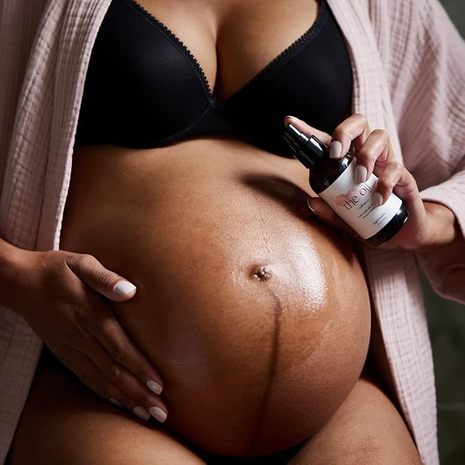Ingrid & Isabel, The Oil, Organic Belly & Body Oil, Prevents Stretch Marks & Scars, Maternity & Pregnancy Skincare, 4 Fl Oz