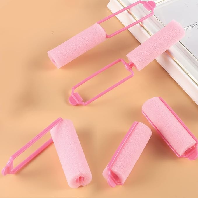 12 Pcs Foam Sponge Hair Rollers 2.4 Inch Hair Curlers to Sleep In Soft Sleep Rollers for Curls Style Heatless Curler Hair Christmas Party Hairstyles