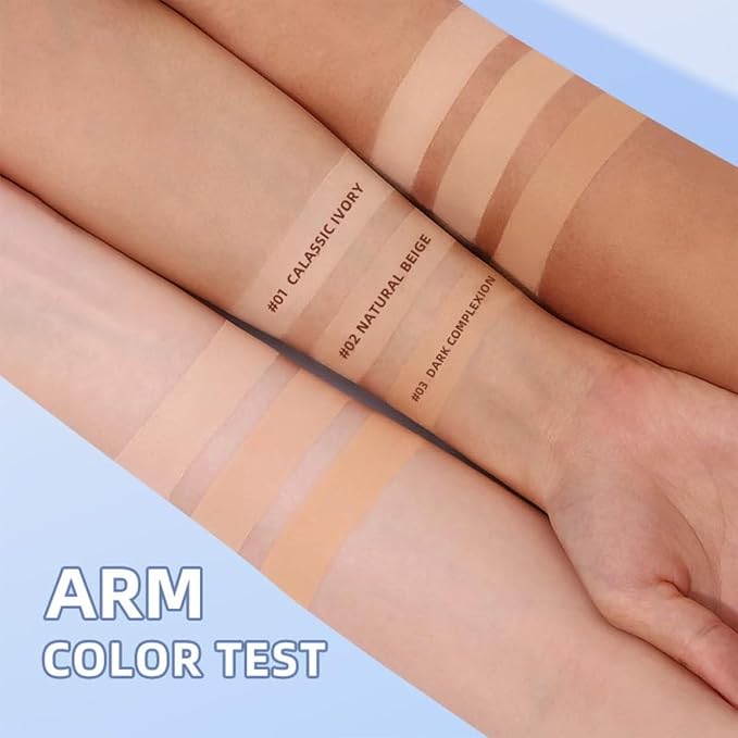 Oil Control Face Pressed Powder,Matte Smooth Setting Powder Makeup,Waterproof Long-Lasting Makeup Setting Powder,Oil Control Flawless Finish,Lightweight,Residue-Free (03 DARK COMPLEXION)