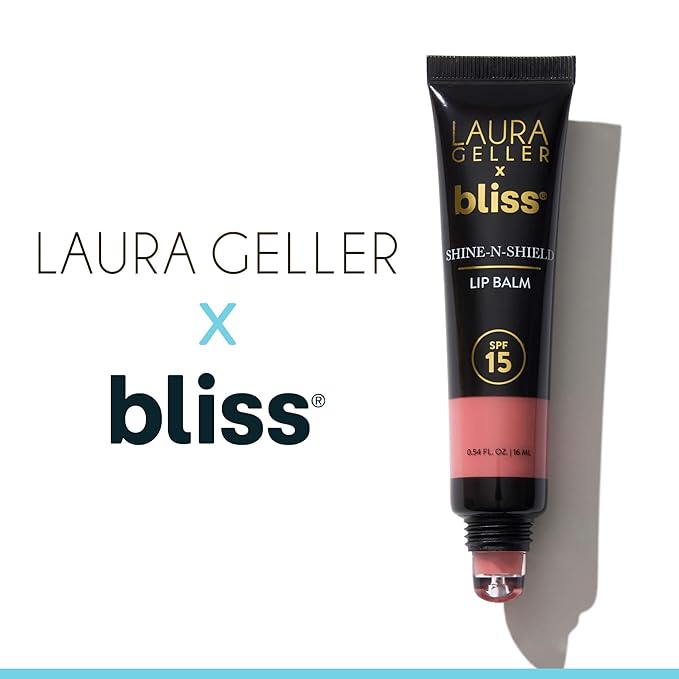 LAURA GELLER NEW YORK x Bliss Shine-n-Shield Lip Balm SPF 15, Bliss on the Beach - Nourishes, Hydrates & Protects Lips