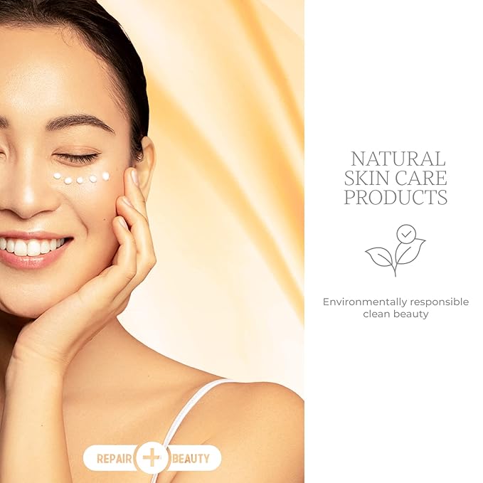 Vitamin C, Collagen and Peptides Eye Cream - Reduces Dark Circles, Puffiness & Eye Bags, Brightening Under Eye Cream - Cruelty Free Korean Skin Care For All Skin Types - 1.0 Fl. oz/ 30ml