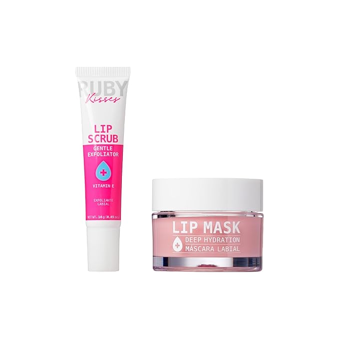 Ruby Kisses Intensive Lip Mask, Ultra Hydrating Overnight & Day Use, Jojoba Oil & Shea Butter Enriched for Nourished Lips, Antioxidant Formula for Protect & Soften