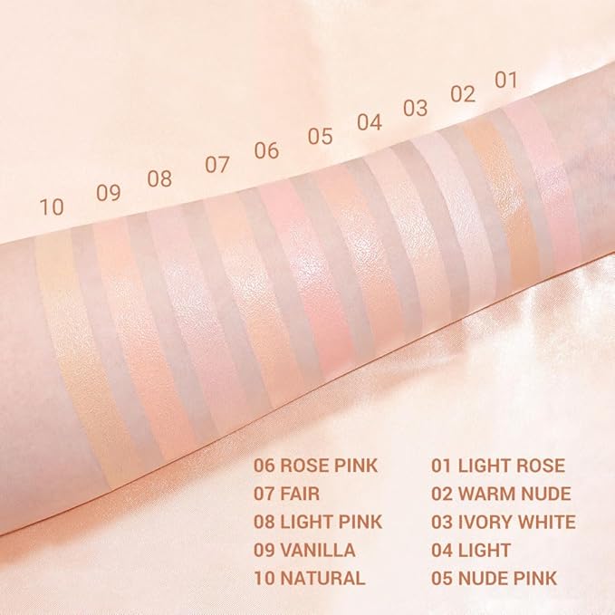 evpct 2Pcs under Eye Corrector Brightener Concealers for Older Women Dark Circles, under Eye Cream Pot Concealer Full Coverage Peach Color Corrector Makeup, Nourishing Waterproof, 04# Light