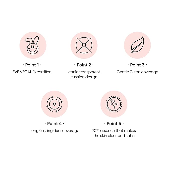 Skin Tune Vegan Cover Cushion Foundation 1.5 NEUTRAL TUNE | Light Apricot |dewy, glow, long-lasting, double coverage, clean beauty, lightweight, natural look, foundation for sensitive skin, hydrating