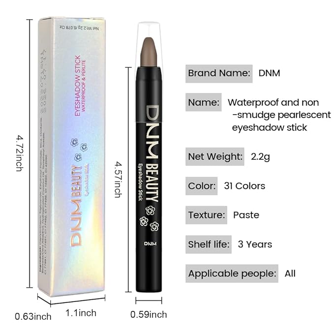 Kaely Cream Eye Shadow Sticks, Cool Beans Matte Eyeliner Pencil Eyeshadow Palette Makeup, Eye Highlighter Brightener Stick for Older Women Waterproof Pigmented, sombras para ojos, New-77