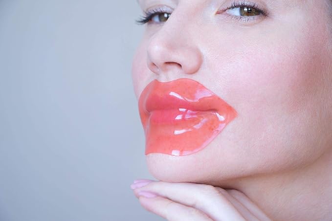 16 Pairs Gold Under Eye Patches with 2 pieces of Lip Mask | Under Eye Mask Dark Circles and Puffiness | Wrinkles Patches with Hydrogel | Collagen Eye Pad