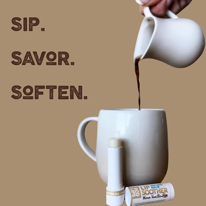 Conditioning Lip Soother Lip Balm with Murumuru Butter and Mango Butter for Deep Conditioning, Variety 3-pack