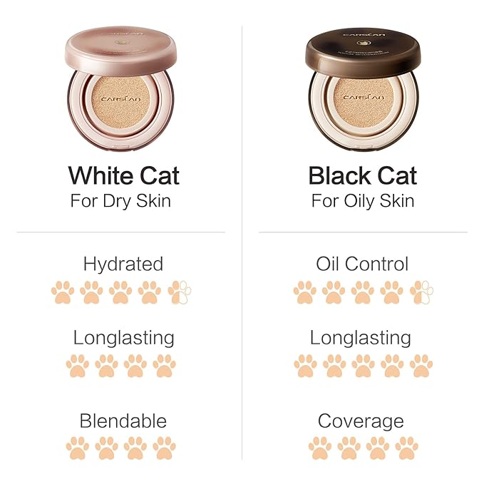 Lasting Air Cushion Cream Face Foundation Makeup, Lightweight, Medium to Full Coverage, Semi-Matte, Long-Lasting Oil Control Finish Foundation, W01 Natural Warm For Oil Skin (Refill Included)