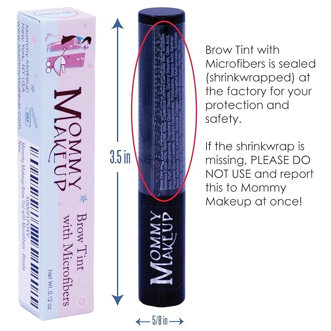 Brow Tint with Microfibers - 4-in-1 Tinted Eyebrow Gel to Groom, Hold, Sculpt & Color Your Brows, Covers Gray Hair - Water Resistant, Clump-Free, Long Lasting (Fawn) by Mommy Makeup