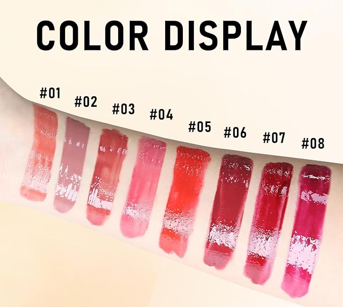 Lip Balm Click Slick, Honey Melting Lip Glow Oil, Moisturizing and Long-lasting Lip Plumper, Non Sticky Lipstick with Coconut Oil (02 Grape)