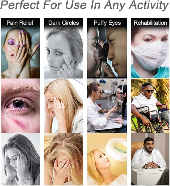 Under Eye Patches for Puffy Eyes, Hot Cold Treatment Cooling Gel Eye Pads Eye Mask for Wrinkles Dark Circles Puffiness Eye Bags,Eye Ice Pack, 6Pair