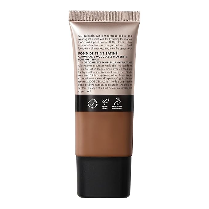 e.l.f. Soft Glam Foundation, Medium Coverage, Long-Lasting & Buildable Foundation For A Smooth, Satin Finish, Vegan & Cruelty-Free, 52 Deep Cool