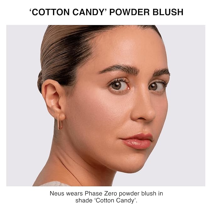 Makeup Powder Blusher - "Cotton Candy" - 4g / 0.141oz - Pigmented, Buildable, Lightweight Powder Blush for a Radiant, Healthy, Natural Glow. Versatile Shade - Dusty Pink - Matte