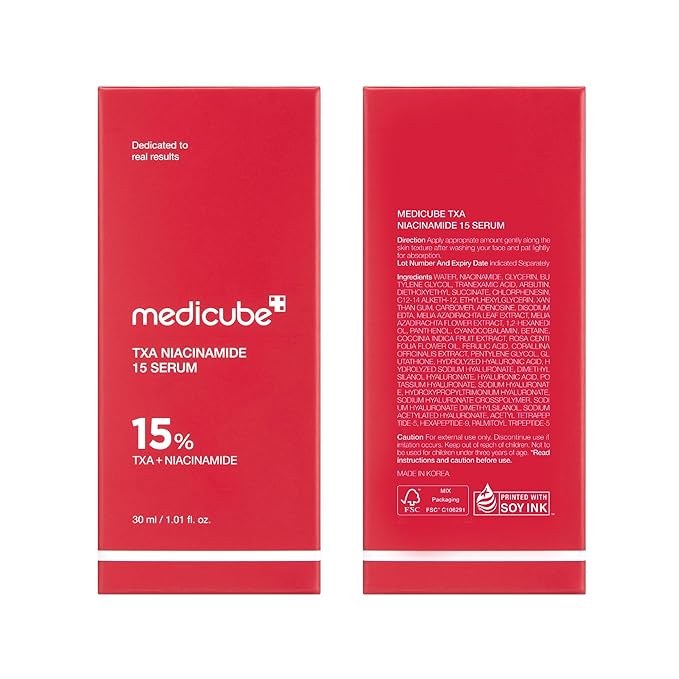 medicube TXA+Niacinamide 15% Glow Facial Serum for After Spot Care | All-in-One Daily Korean Skincare | Uneven Skin Tone, Texture, and Hydration Care | High-Potency Tranexamic Acid 5% | 1.01 fl.oz