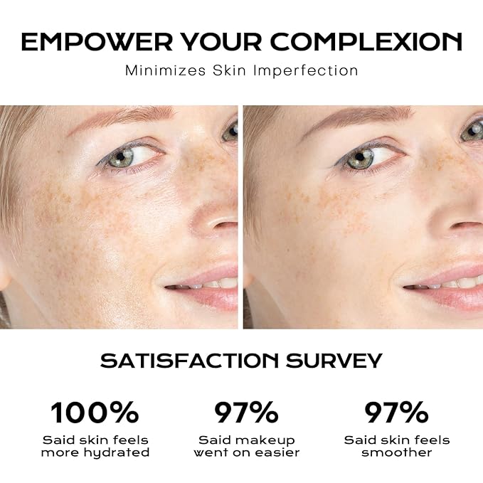 MISTINE Hydrating Makeup Face Primer, 8 Types of Hyaluronic Acid Blur Makeup Primer, Vitamin B5, Skin Perfecting & Smoothing Makeup Primer for Mature Skin,1 Oz