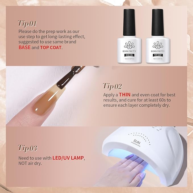 Born Pretty Jelly Gel Nail Polish Milky Jelly Translucent Gel Polish Sheer Red Purple Brown Grey Green Nail Art Varnish Manicure 6PCS