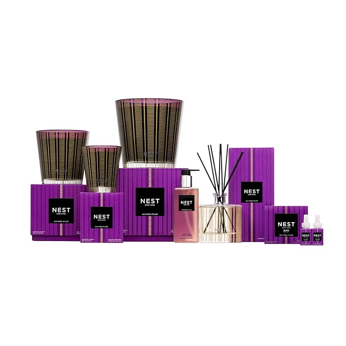 NEST New York Liquid Soap, Autumn Plum - 10 fl oz - Cleanses & Nourishes Skin - Approx. 300 Pumps Per Bottle - Gluten Free & Cruelty Free