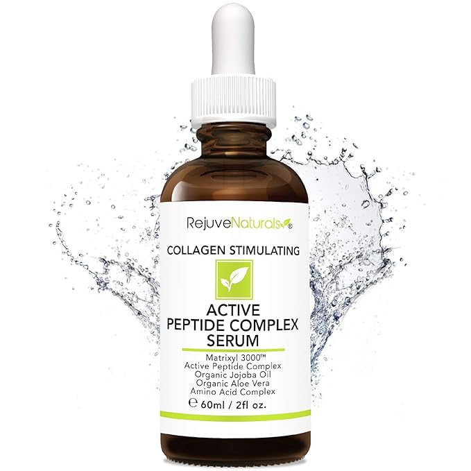 Peptide Complex Serum with Matrixyl 3000 (2 oz, Double-Sized) Minimizes Look of Fine Lines & Deep Wrinkles, Crow's Feet, Crepey Skin. Lightweight Anti Aging Moisturizer for Face & Neck