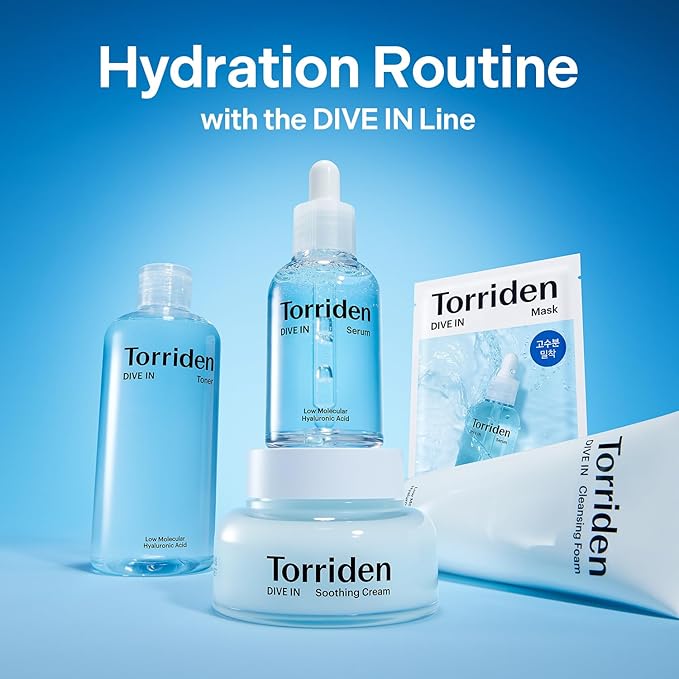 Torriden DIVE IN Serum 1.69 fl oz + refill pouch 1.69 fl oz | Deep Hydration to Get Glow Skin | Hyaluronic Acid, Panthenol, Allantoin | Korean Facial Serum