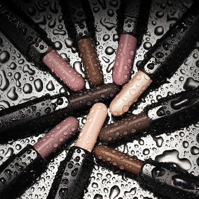 Neutral Eyeshadow Stick Makeup 6PCS Set, Dark Grey Shimmer Matte Cream Eye Shadow for Smoky Eye Brightener Pencil Crayon - A3 Smoky Rose Taupe