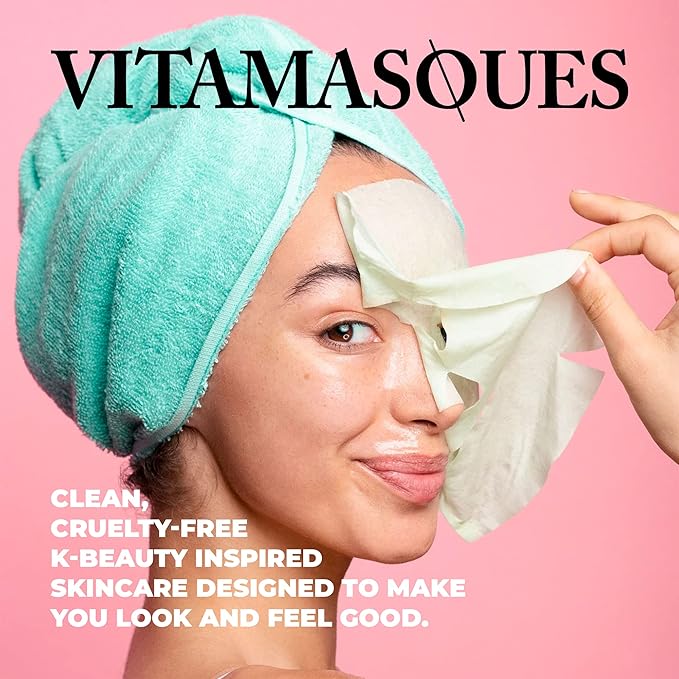 Vitamasques Cranberry and Apple Probiotic Repair Boxset - 3 Vegan Face Masks with Adaptogenic Ingredients to Improve Skin Health
