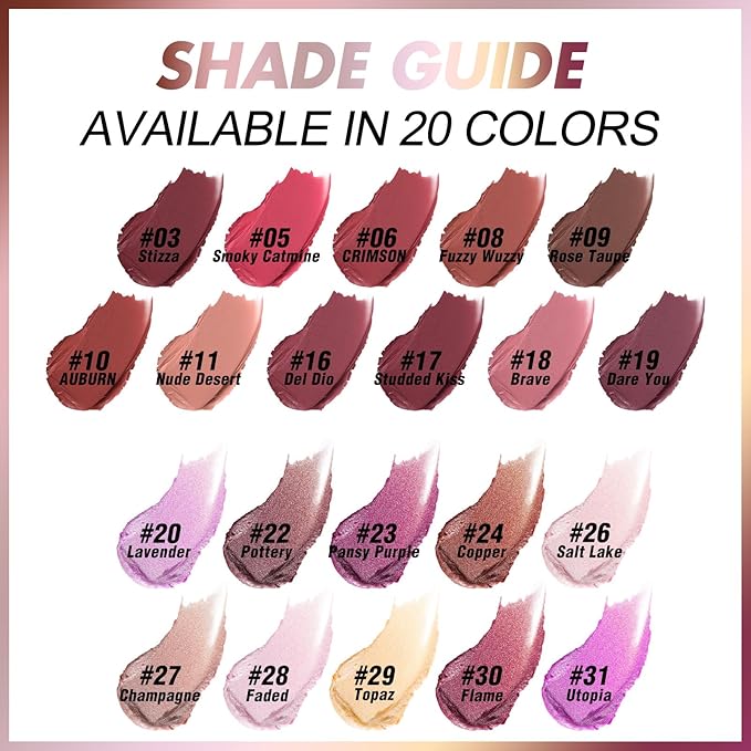 FOCALLURE Ultra Chic Matte Lipstick,Rich Vitamin E Lip Crayon,Lightweight Matte Color without Drying or Fading,Long Lasting Waterproof Lips Makeup,BRAVE