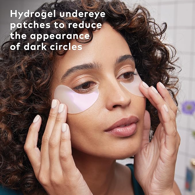 The Good Patch Brighten Up Hydrogel Under Eye Patches for Dark Circles and Puffy Eyes, Made with Niacinamide, Vitamin K, Pine Leaf Extract, Clinically Proven (18 Total Patch Sets)