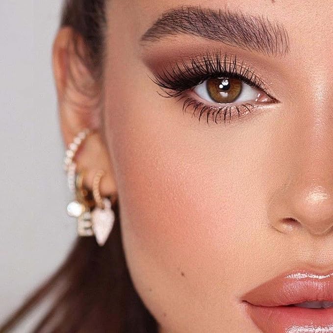 VEYESBEAUTY Lash Clusters Individual Eyelash Extensions Thin & Invisible Band DIY False Eyelashes for Self-application Newbie's Five-Second Series Wispy Lash Tray, Boldeye 10mm Single Length