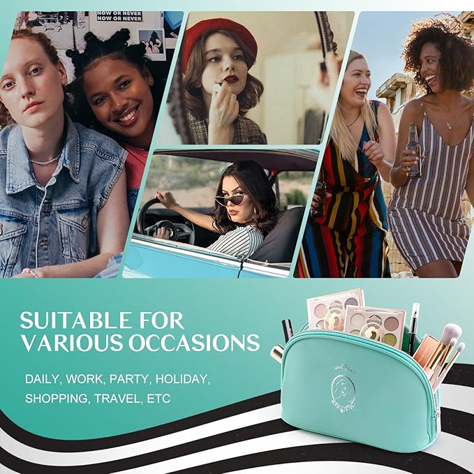 Color Nymph All In One Makeup Kit, Makeup Gift Set for Beginners Teenager Girls with Eyeshadow Palette Blush Lipstick Lip Pencil Eye Pencil Brush Mascara Portable Bag