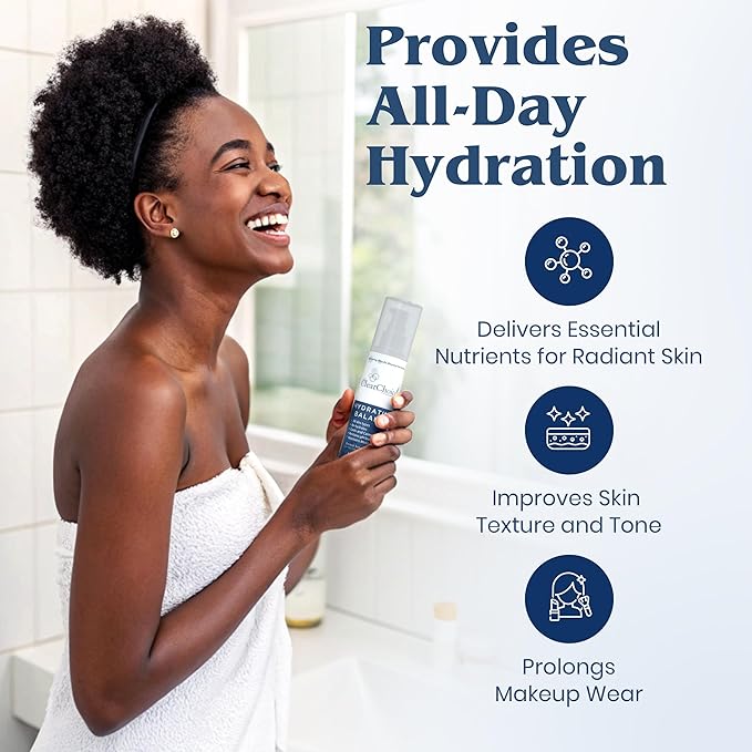 Clear Choice Hydrating Balance Facial Mist 6.7oz β Rejuvenating Spray for All Skin Types, Tightens Pores, Prolongs Makeup, Restores pH Balance