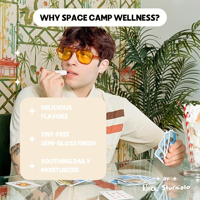 Wellness Jumbo Lip Balm - Sweet Vanilla Organic Flavored Balm (2 Pack)