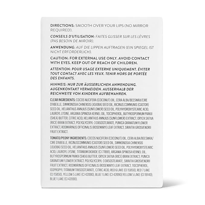 goop Beauty Lip Balm Trio | Clean Moisturizer for Chapped, Cracked & Dry Lips | Clear, Peony, & Tomato | Tinted for Sheer Color | Petroleum Free | 0.16 fl oz Each