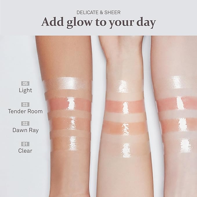 hince True Dimension Radiance Balm 10g - Natural Shimmer Glow Face Highlighter Stick Glow Balm Korean Blush Transparent Color Skin Tone Slim Fitting Texture, Multi Makeup Stick (1, CLEAR, TP001)