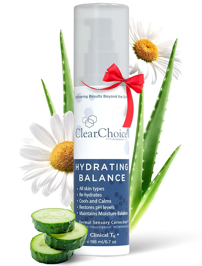 Clear Choice Hydrating Balance Facial Mist 6.7oz β Rejuvenating Spray for All Skin Types, Tightens Pores, Prolongs Makeup, Restores pH Balance