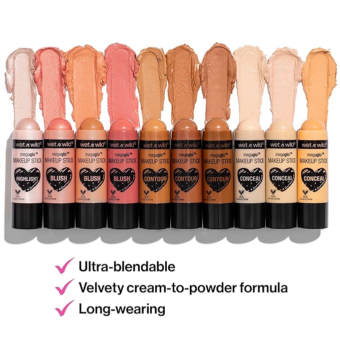 wet n wild MegaGlo Makeup Stick Bundle - Call Me Maple & Peach Bums
