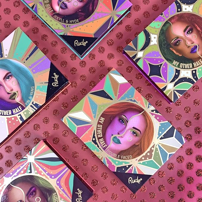 My Other Half Duo Shade Face Palette - Schizo by Rude Cosmetics for Women - 0.4 oz Makeup